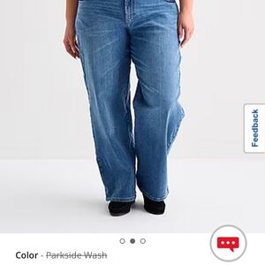 Women's 24W a.n.a. fromJC Penney Wide Leg Jeans
